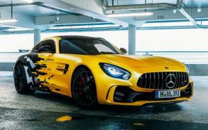 Mercedes-AMG GT R Urban Camo and Yellow Wrap by Fostla.de (C190) '2019